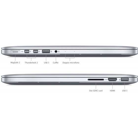MacBook PRO Retina 13" i5 2,8GHz 8GB ram 128GB Flash - metà 2014 ricondizionato usato MG1328