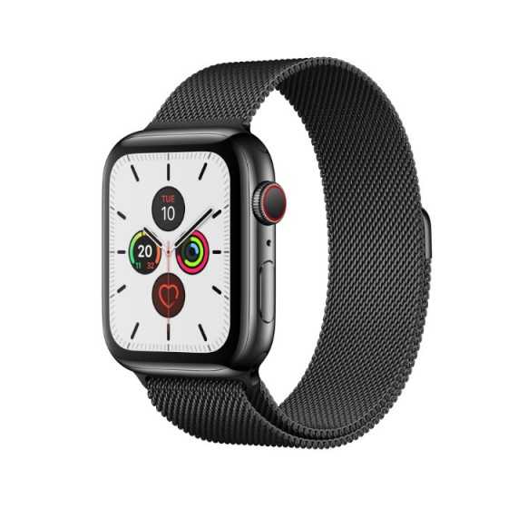 Apple Watch 5 - Grigio Siderale ricondizionato usato W5ACCIAIO40MMCELLNERO-C