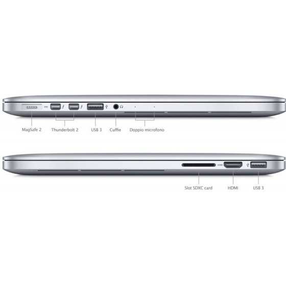 MacBook PRO Retina 15" i7 2.5GHz 16GB ram 512GB Flash - Metà 2015 ricondizionato usato MACBOOKRETINA15"2015