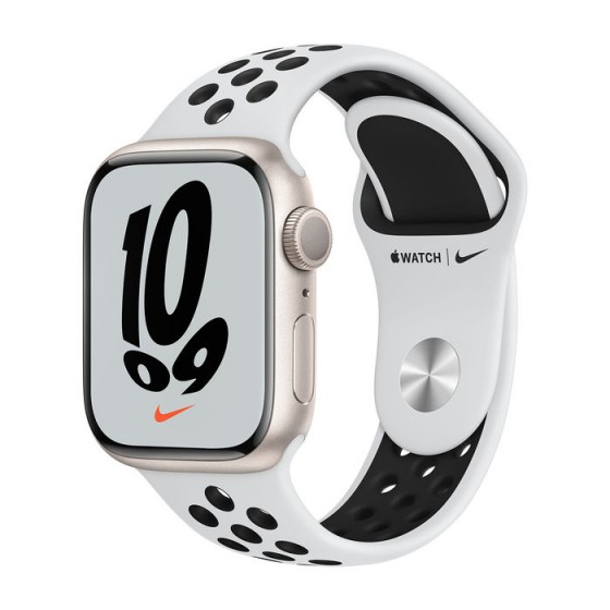 Apple Watch 7 - Argento Nike ricondizionato usato S7SILVERNIKE41MMGPSA+