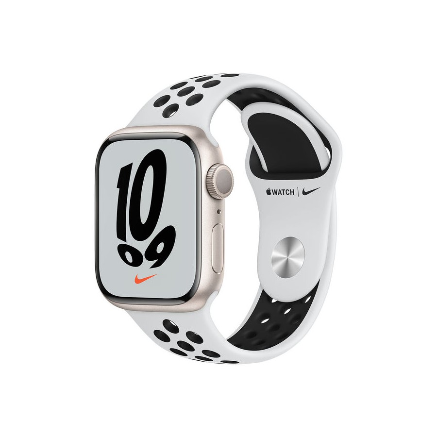 Apple Watch 7 - Argento Nike ricondizionato usato S7SILVERNIKE41MMGPSA+