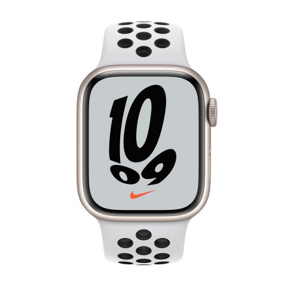 Apple Watch 7 - Argento Nike ricondizionato usato S7SILVERNIKE41MMGPSA+