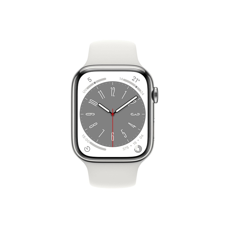Apple Watch 8 - Stainless Argento ricondizionato usato AWS8STAINA4G45A+