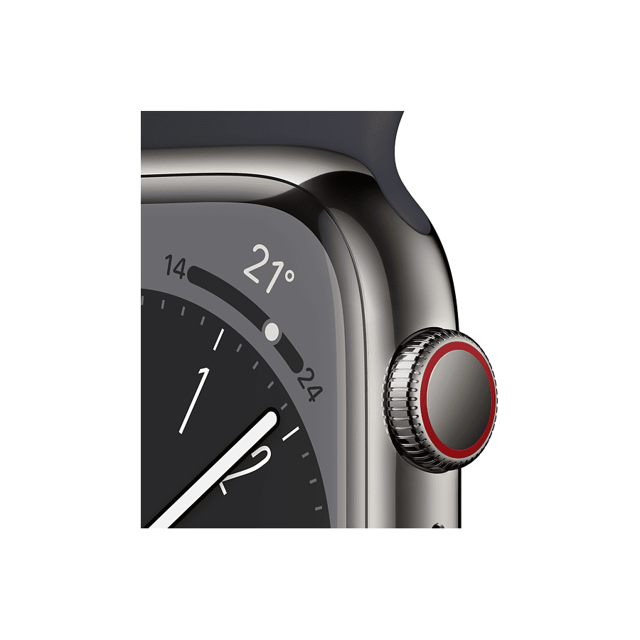 Apple Watch 8 - Stainless Nero ricondizionato usato AWS8STAINN4G41A+