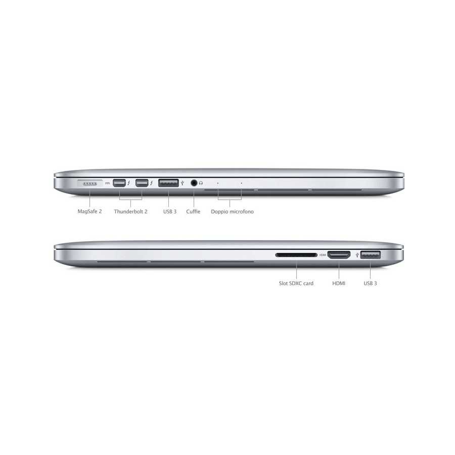 MacBook PRO Retina 15" i7 2.2GHz 16GB ram 256GB Flash - 2015 ricondizionato usato MG1522