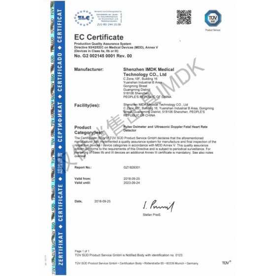 noleggio test Saturimetro IMDK C101A3 CE0123 Classe 2A - Pulsossimetro Ossimetro Certificato DM ricondizionato usato
